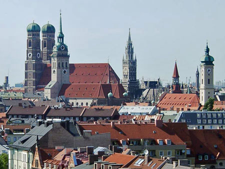 München vom Turm des Deutschen Museums